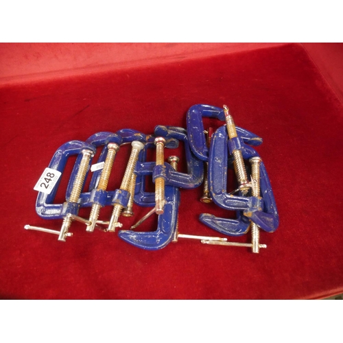 248 - LOT OF G-CLAMPS