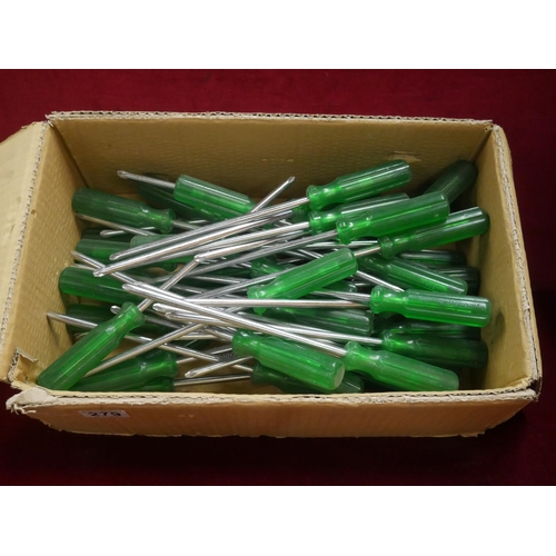 279 - BOX OF SCREWDRIVERS