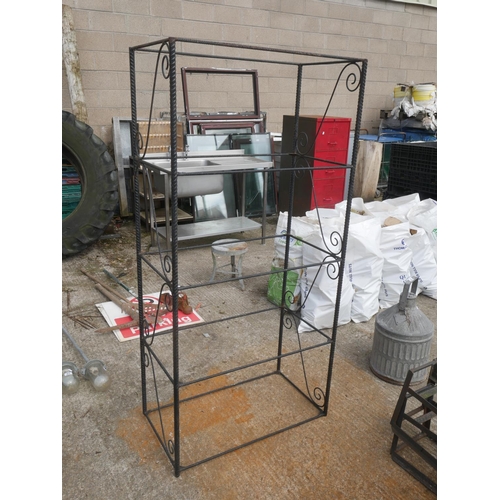 28 - METAL SHELVING UNIT