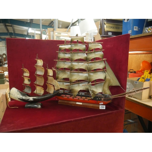 290 - 2 MODEL SHIPS