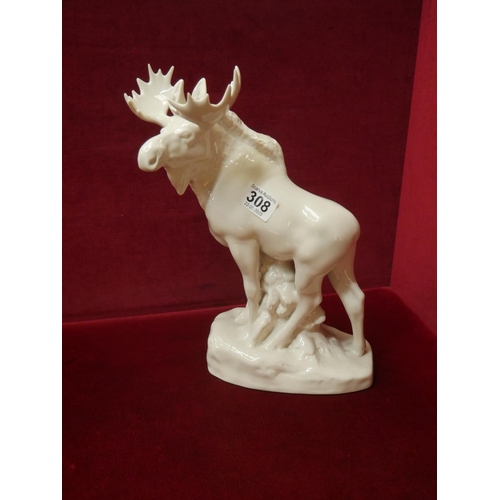 308 - CERAMIC REINDEER - MADE IN RUSSIA