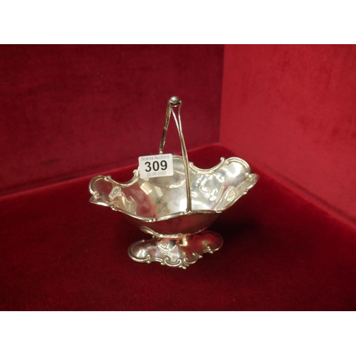 309 - HALLMARKED SILVER BASKET