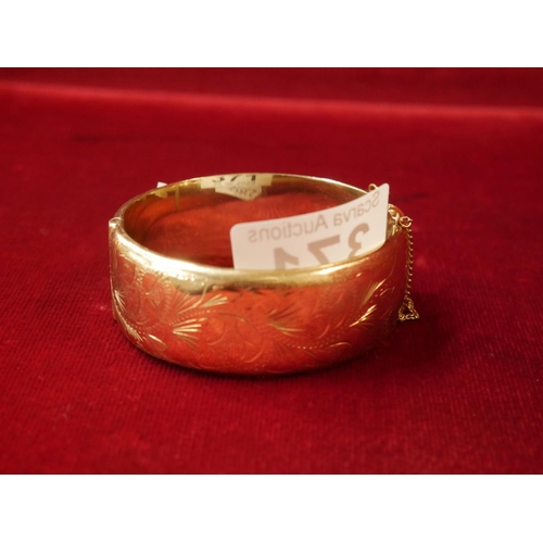 371 - ROLLED GOLD BANGLE