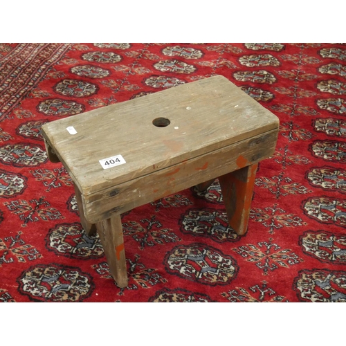 404 - SMALL WOODEN STOOL