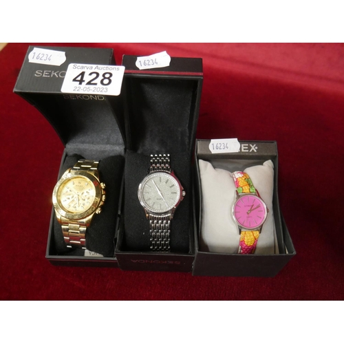 428 - 3 WATCHES