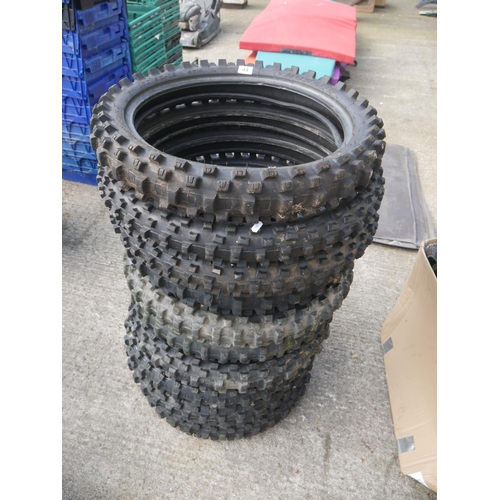 44 - SELECTION OF MOTORBIKE TYRES