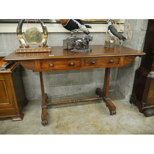 446 - WILLIAM IV LIBRARY TABLE