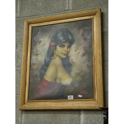 481 - FRAMED PORTRAIT