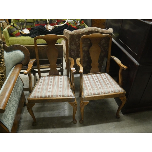 548 - PAIR OF CARVER CHAIRS