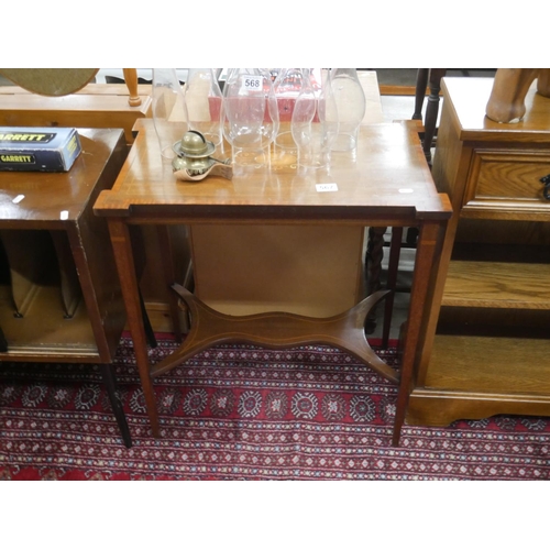 567 - EDWARDIAN INLAID LAMP TABLE