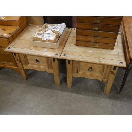 579 - PAIR OF PINE COFFEE TABLES