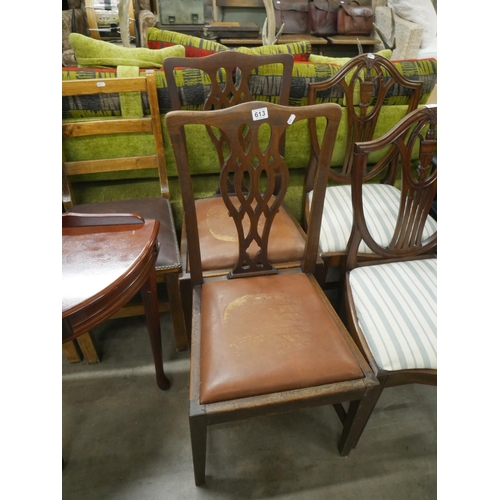 613 - 2 OCCASIONAL CHAIRS