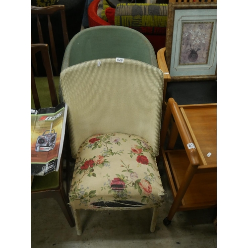 628 - 2 LLOYD LOOM CHAIRS