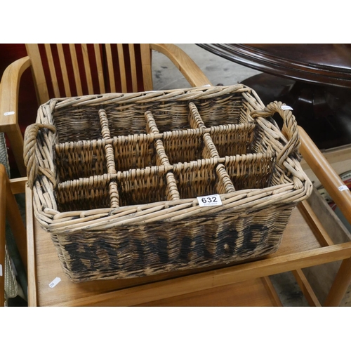 632 - WICKER CRATE