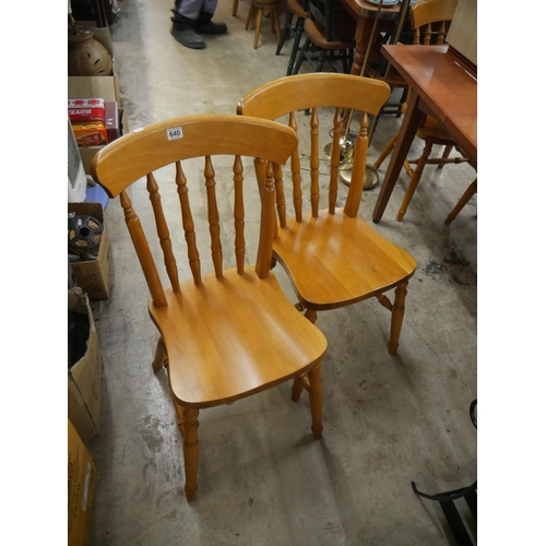 640 - 6 DINING CHAIRS