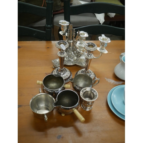 649 - LOT OF SILVER PLATE