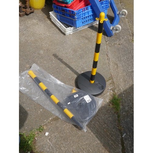 69 - 2 PLASTIC BOLLARDS