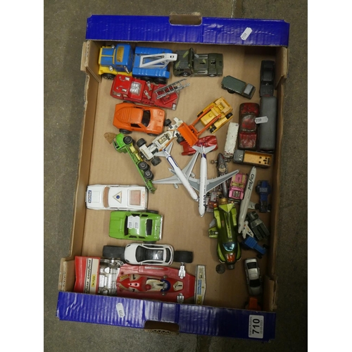 710 - BOX OF MODEL CARS