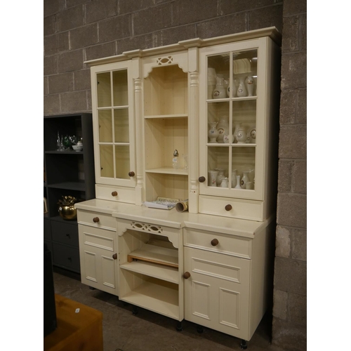 726 - PAINTED DISPLAY CABINET