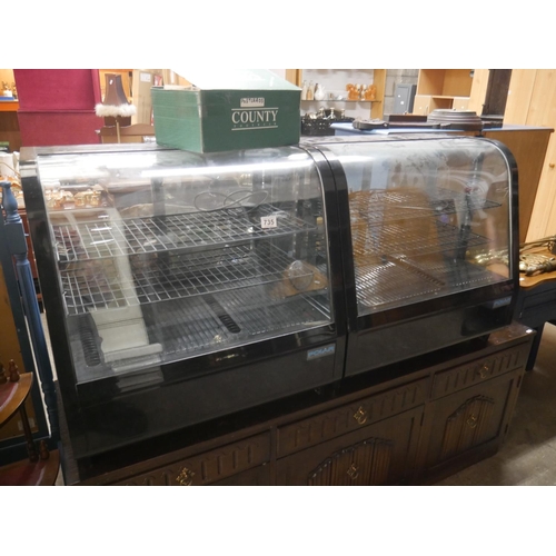 735 - 2 CHILLER CABINETS