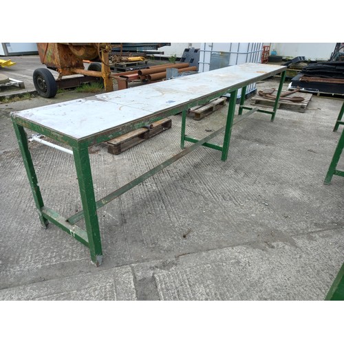 13 - HEAVY METAL WORK BENCH WITH THE OPTION OF ANOTHER