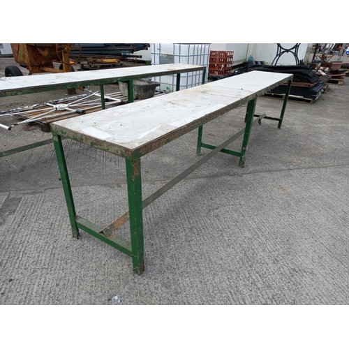 13 - HEAVY METAL WORK BENCH WITH THE OPTION OF ANOTHER