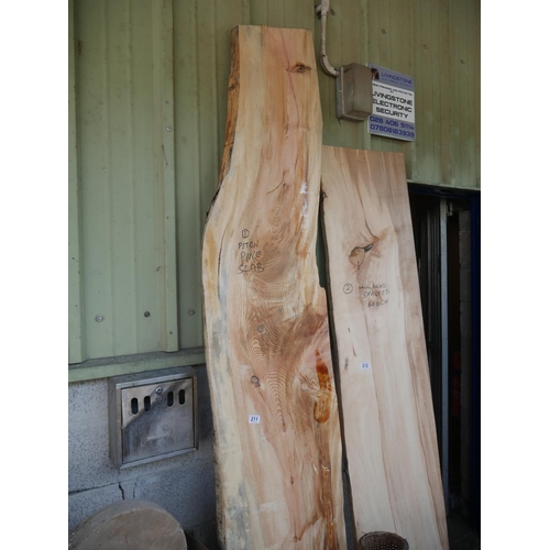 211 - PITCH PINE SLAB