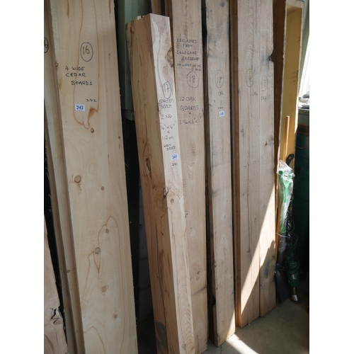 241 - 2 SPALTED BEECH POSTS