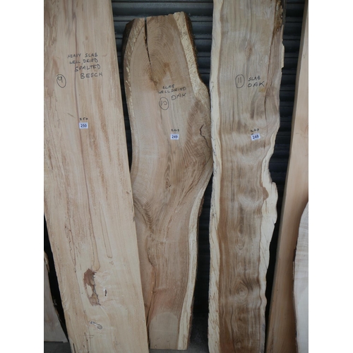 249 - SLAB OF OAK