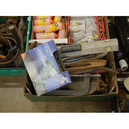 261 - BOX OF TOOLS