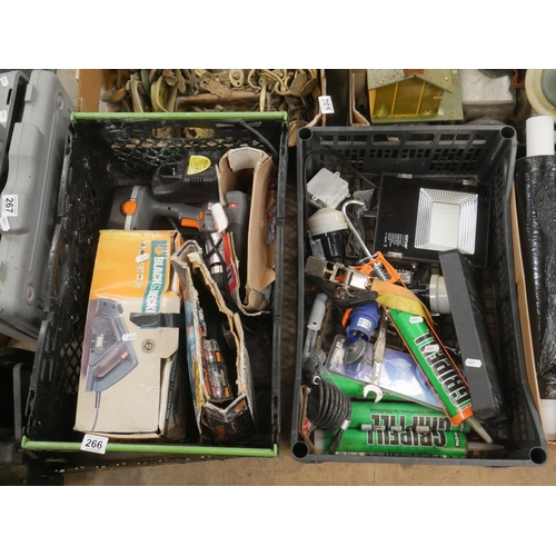 266 - BOX OF TOOLS