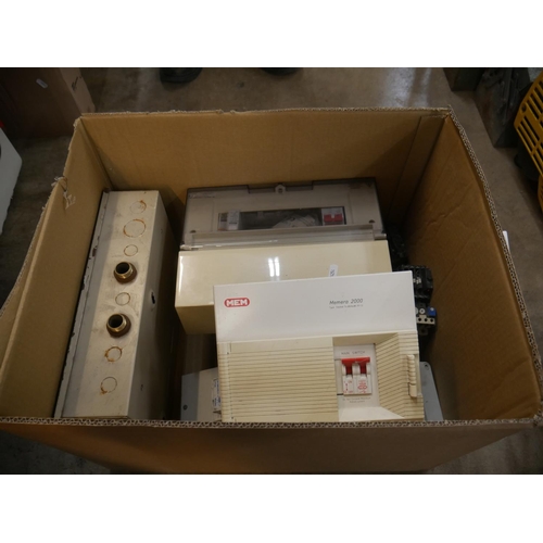 286 - BOX OF CONSUMER UNITS ETC