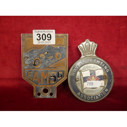 309 - 2 BADGES