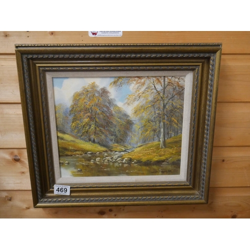 469 - JOHN S HAGAN OIL PAINTING