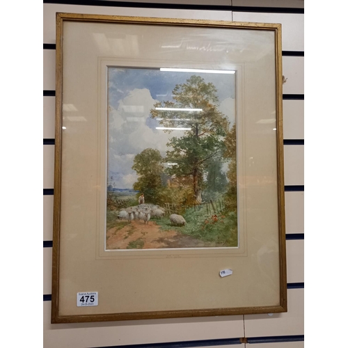 475 - ANTIQUE WATERCOLOUR DAVID BATES