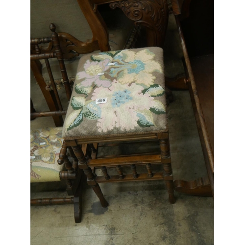 486 - TAPESTRY STOOL