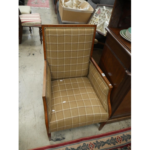 493 - INLAID ARMCHAIR