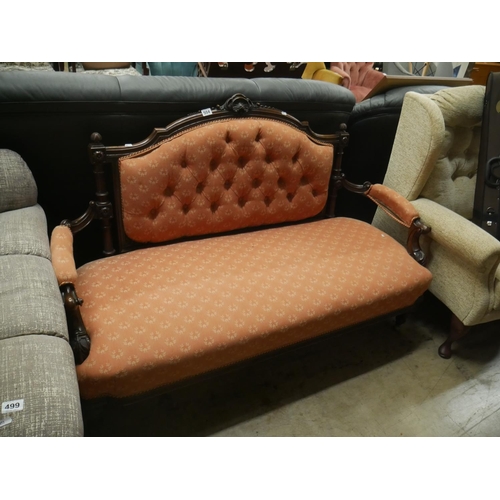 504 - VICTORIAN DEEP BUTTON BACK COUCH