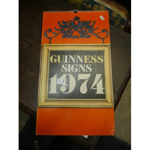 523 - 1974 GUINNESS CALENDAR