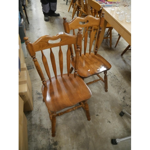 604 - 4 DINING CHAIRS