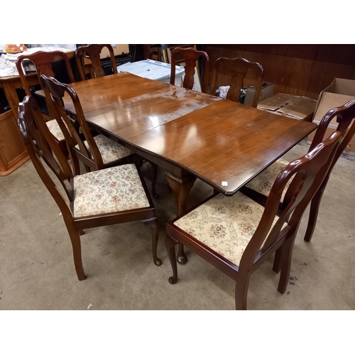 622 - DINING TABLE & 8 CHAIRS