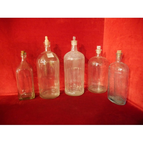 202 - 2 VICTORIAN POISON BOTTLES PLUS OTHERS