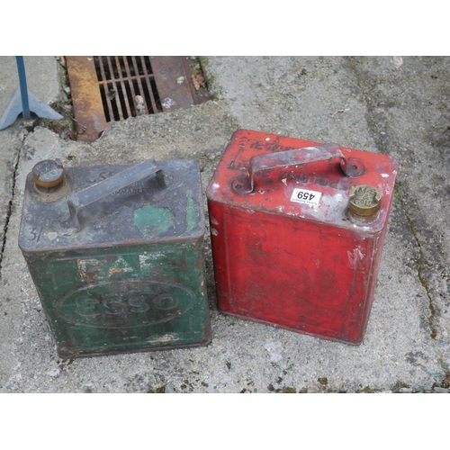 459 - 2 PETROL CANS