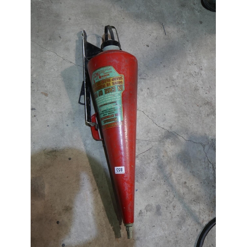 853 - VINTAGE FIRE EXTINGUISHER