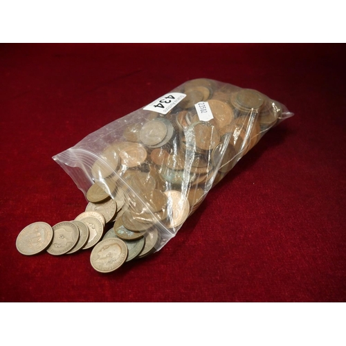 434 - BAG OF COINS