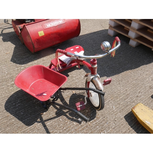 51 - CHILDS BIKE & WHEELBARROW