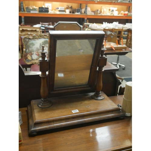 593 - VICTORIAN DRESSING TABLE MIRROR