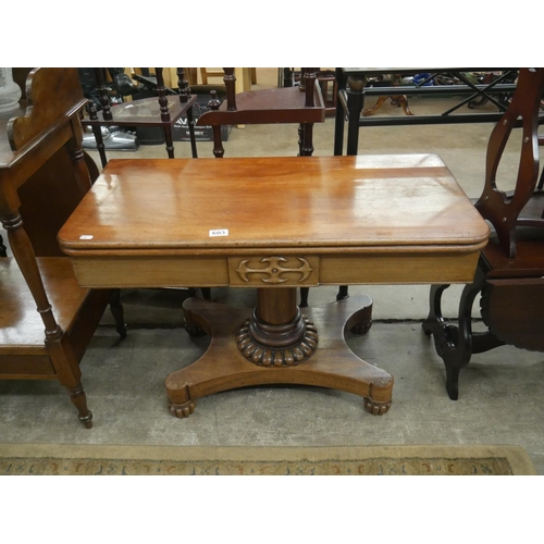 603 - REDUCED VICTORIAN TURNOVER LEAF TEA TABLE