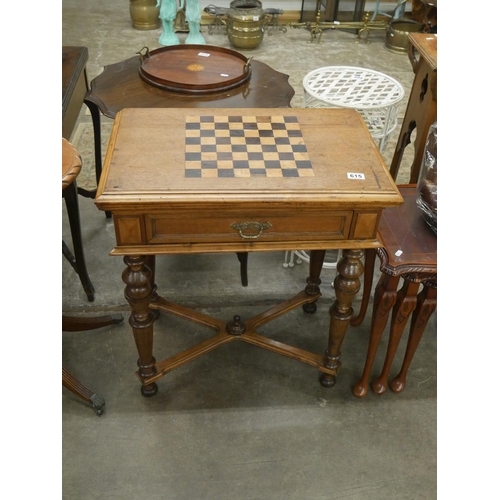 615 - VICTORIAN BRIDGE TABLE