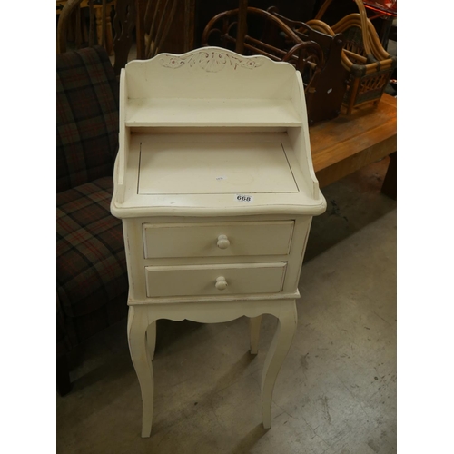 668 - PAINTED CABINET